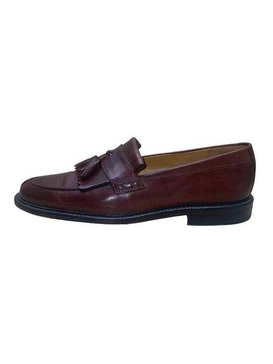 Handcrafted Johnston & Murphy Men’s Brown Leather Tassel Slip-On Loafers Size 11 main image 6